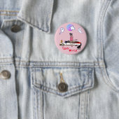 Ghosty Ghost Pink Halloween Button (Beispiel)