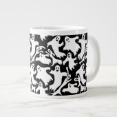 Ghosty Pattern Jumbo Coffee Tasse (Vorderseite Rechts)