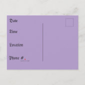 Ghosty Wave & Urban Lights Einladungspostkarte (Rückseite)