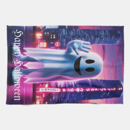 Ghosty Wave & Urban Lights Geschirrtuch