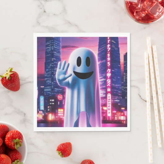 Ghosty Wave & Urban Lights Serviette (Beispiel)