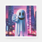 Ghosty Wave & Urban Lights Serviette (Vorderseite)