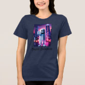 Ghosty Wave & Urban Lights Tri-Blend Shirt (Vorderseite)