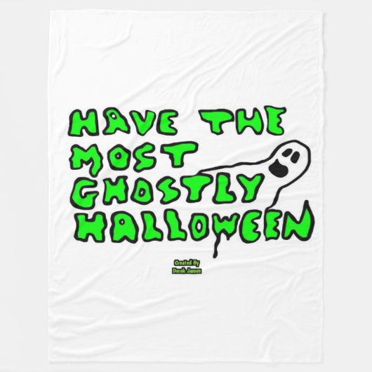 Ghoteliges Halloween-Fell Fleecedecke (Vorderseite)