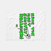 Ghoteliges Halloween-Fell Fleecedecke (Vorderseite (Horizontal))