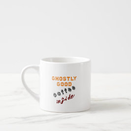 Ghotly Good Coffee White Halloween Espressotasse