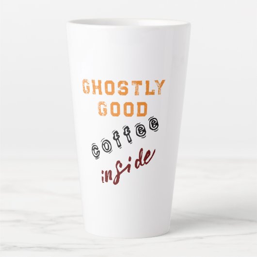 Ghotly Good Coffee White Halloween Milchtasse (Vorderseite)