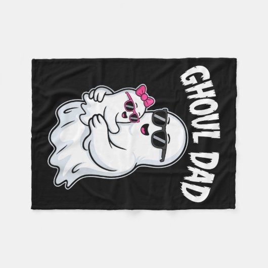 Ghoul Dad Shirt Männer Daddy Soky Halloween Geist Fleecedecke (Vorderseite (Horizontal))