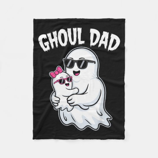 Ghoul Dad Shirt Männer Daddy Soky Halloween Geist Fleecedecke (Vorderseite)