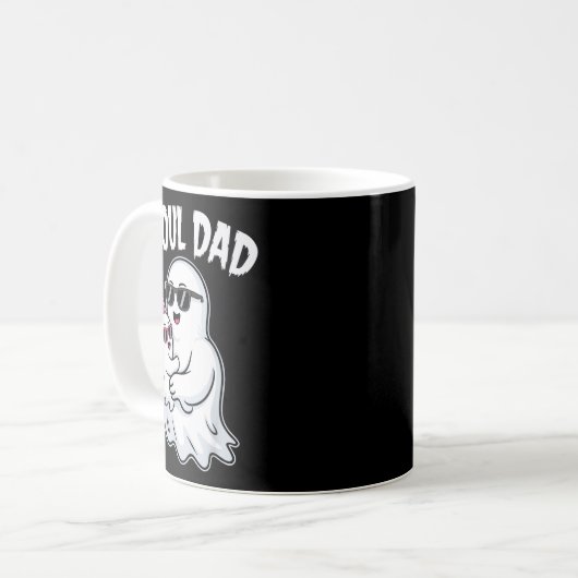 Ghoul Dad Shirt Men Daddy Soky Halloween Ghost Cos Kaffeetasse (Vorderseite Links)