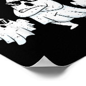 Ghoul Dad Vintage Ghost Funny Halloween Costume Poster (Ecke)