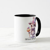 Ghoul-freundlich-Ghoul Skeleton Halloween-Tasse Tasse (VorderseiteRechts)