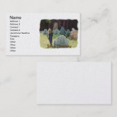 Ghoul-Friedhofs-Geschäfts-Karte Visitenkarte (Vorne/Hinten)