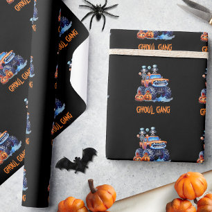 Ghoul Gang Halloween Monster Truck Geschenkpapier