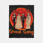 Ghoul Gang Horror Goth Queens Halloween Bride Fun Fleecedecke (Vorderseite)