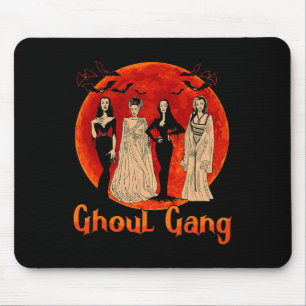 Ghoul Gang Horror Goth Queens Halloween Bride Fun Mousepad