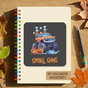 Ghoul Gang Monster Truck Halloween Aufkleber
