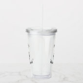 Ghoul Girl Summer Skeleton Peace Sign Personalisie Acryltrinkbecher (Rechts)