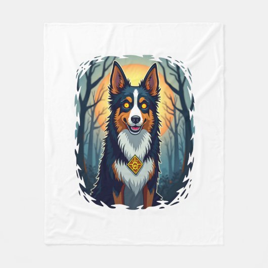 Ghoul Greyhound Dash Fleecedecke (Vorderseite)