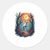 Ghoul Greyhound Dash Runder Aufkleber (Vorderseite)