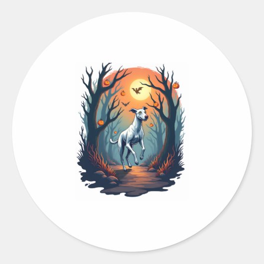 Ghoul Greyhound Dash Runder Aufkleber (Vorderseite)