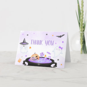 Ghoul Halloween Baby Dusche Dankeskarte