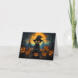 Ghoul Halloween und Pumpkin Karte
