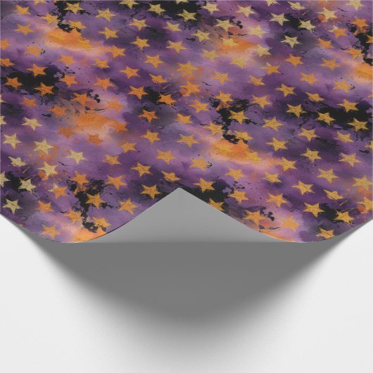 Ghoul Halloween Vintage Pattern  Geschenkpapier (Ecke)