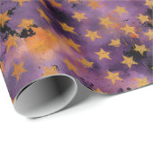 Ghoul Halloween Vintage Pattern  Geschenkpapier (Rolleneckpunkt)