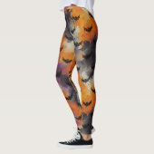 Ghoul Halloween Vintage Pattern Leggings (Links)