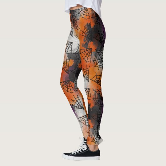Ghoul Halloween Vintage Pattern Leggings (Links)