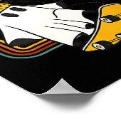 Ghoul Kids Club Skater Halloween Cool Ghost Skateb Poster (Ecke)