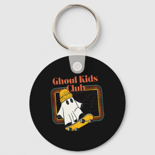 Ghoul Kids Club Skater Halloween Cool Ghost Skateb Schlüsselanhänger