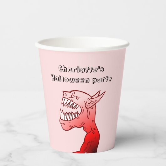 Ghoul mit einem schönen Lachen Pappbecher (Vorderseite)