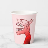 Ghoul mit einem schönen Lachen Pappbecher (Rückseite)