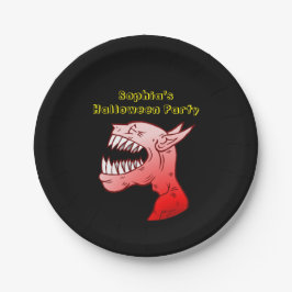 Ghoul mit einem schönen Lachen Pappteller