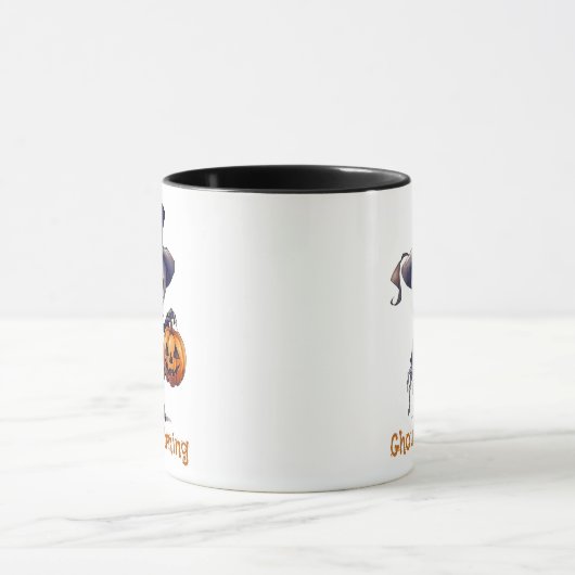 Ghoul Morning Ghoul Skeleton Halloween Tasse (Zentrum)
