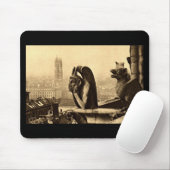 Ghoul Notre Dame, Paris Frankreich 1912 Vintag Mousepad (Mit Mouse)