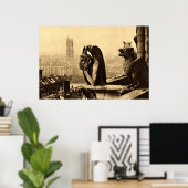 Ghoul Notre Dame, Paris Frankreich 1912 Vintag Poster (Heimbüro)