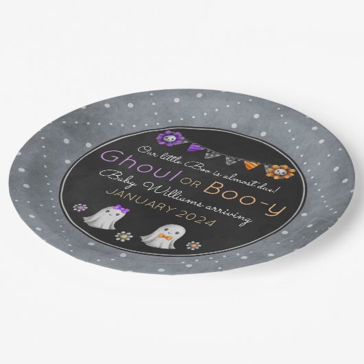 Ghoul oder Boo-y Halloween Teller (Schrägansicht)