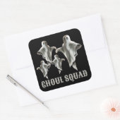 GHOUL SQUAD lustiger, spukhafter Geist Quadratischer Aufkleber (Umschlag)