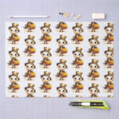 Ghoul Top Hat Jack-o' Lantern White Halloween Seidenpapier (Handwerk)