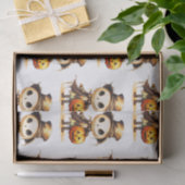 Ghoul Top Hat Jack-o' Lantern White Halloween Seidenpapier (Geschenk)