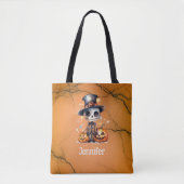 Ghoul und Jack-O' Lanterns Orange Black Halloween Tasche (Vorderseite)