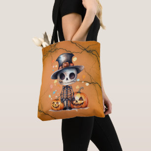 Ghoul und Jack-O' Lanterns Orange Schwarzes Hallow Tasche