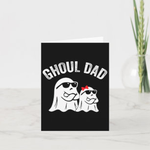 Ghoul Vater Funny Halloween Daddy Ghost Vintag Karte