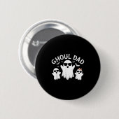Ghoul Vater Vintag Daddy Ghost Funny Halloween Button (Vorne & Hinten)