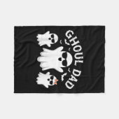 Ghoul Vater Vintag Daddy Ghost Funny Halloween Fleecedecke (Vorderseite (Horizontal))
