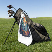 Ghoul-Windhund-Dash Golfhandtuch (Gras)