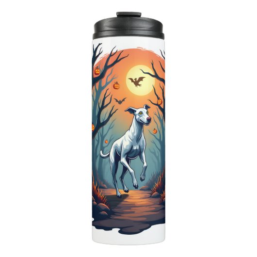 Ghoul-Windhund-Dash Thermosbecher (Vorderseite)